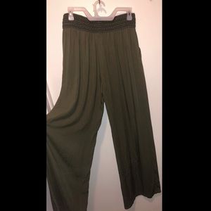 Olive Green Boho Pants